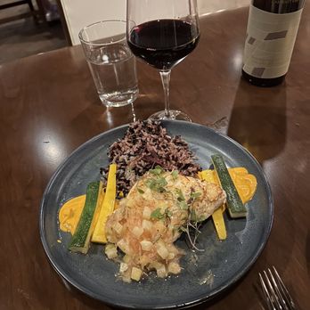 JWB Grill - Enjoyed this fish special and the sauce, but normally they have a spear fish special so we will have time to return. - Steakhouses Near Me - Fort Myers Beach, Florida