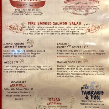 Pike Brewing Company - Salads menu (January 2019) - Brewpubs Near Me - Seattle, Washington Pike Brewing Company - Salads menu (January 2019) - Brewpubs Near Me - Seattle, Washington