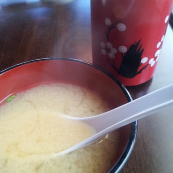 Starfish Sushi - Mmm... Miso and hot tea to begin with... - Sushi Bars Near Me - Downey, California