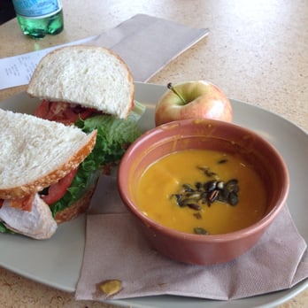Panera Bread - My yummy lunch! Turkey BLT & squash soup. - Salad Near Me - Danbury, Connecticut