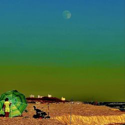 Fort Pickens Beach - "Do not pray for an easy life; pray for the strength to endure a difficult one." Full Moon, Ft Pickens Beach.