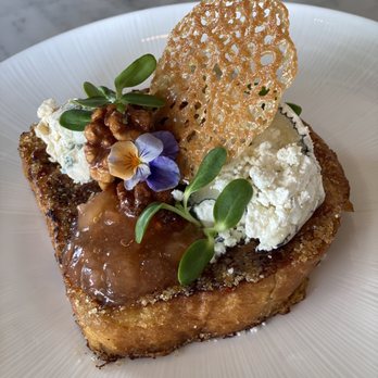 Waverly - GAME CHANGER - Bruleed French Toast, Jam, Blue Cheese, Crisp, Walnuts.... DELISH - Breakfast & Brunch Near Me - Cardiff, California Waverly - GAME CHANGER - Bruleed French Toast, Jam, Blue Cheese, Crisp, Walnuts.... DELISH - Breakfast & Brunch Near Me - Cardiff, California