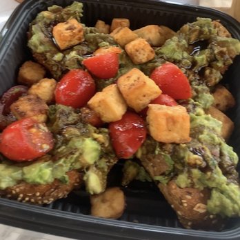 Food For Thought - Avocado toast with tofu - Juice Bars & Smoothies Near Me - Garden City, New York Food For Thought - Avocado toast with tofu - Juice Bars & Smoothies Near Me - Garden City, New York