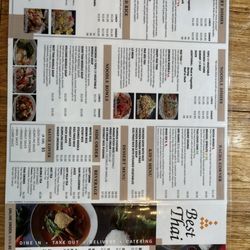 Best Thai - Menu side 2