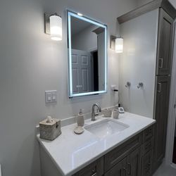 South Shore Kitchen Design - Gorgeous cabinets, sink, countertop and faucet from South Shore Kitchen Design.