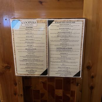 Cooper's Bar and Grill - Menu - American Near Me - Mount Shasta, California Cooper's Bar and Grill - Menu - American Near Me - Mount Shasta, California