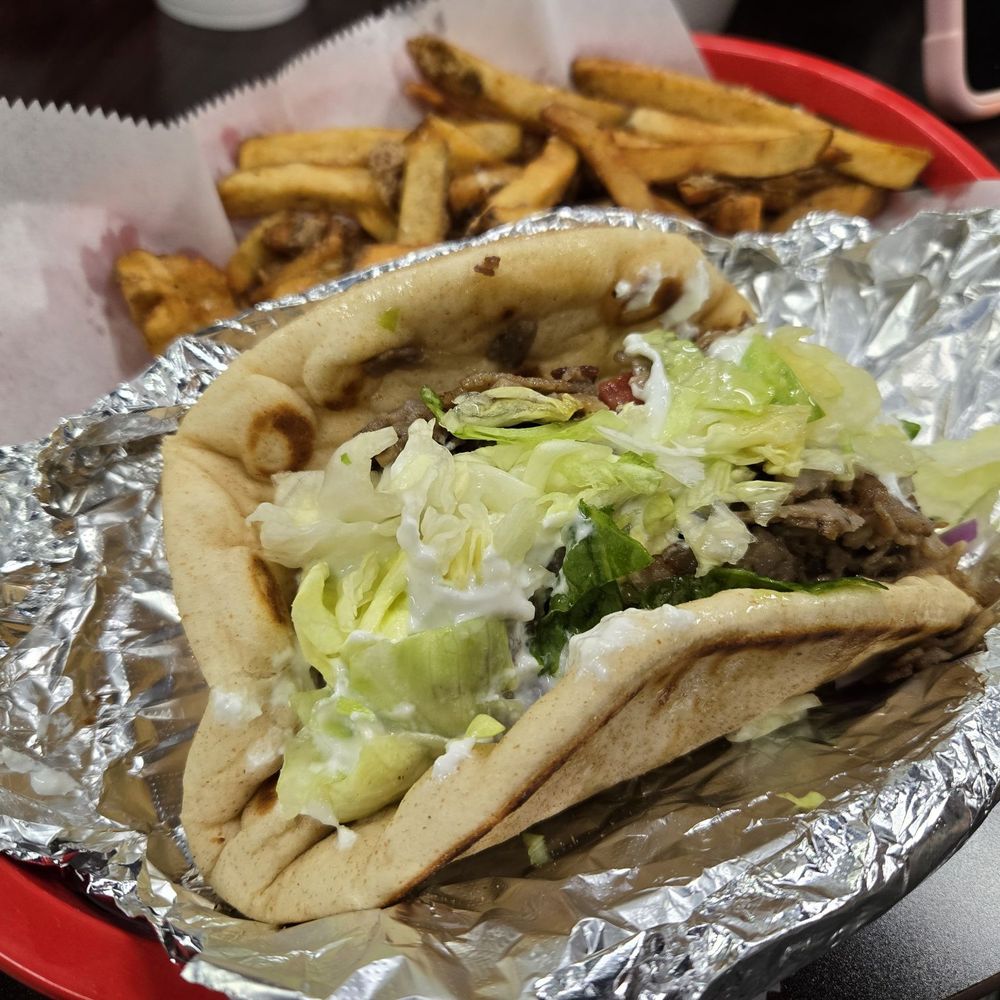 Krilakis Old Towne Clinton - Lamb Gyro with Fries - Greek Near Me - Clinton, Mississippi Krilakis Old Towne Clinton - Lamb Gyro with Fries - Greek Near Me - Clinton, Mississippi