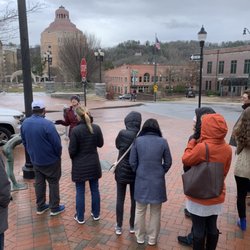Asheville Free Walking Tours - Learning all about The Buncombe county Turnpike before yummy donuts!