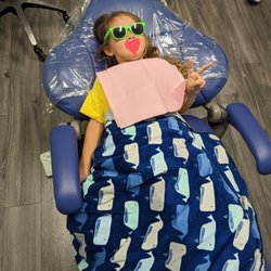 Mark A. Wong, DDS Family Dentistry - Cool and calm in the chair with her cool glasses
