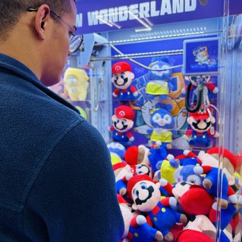 The Claw Arcade - my love winning his mario - Arcades Near Me - Las Vegas, Nevada The Claw Arcade - my love winning his mario - Arcades Near Me - Las Vegas, Nevada