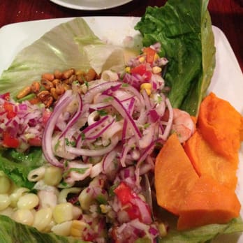 Chalan on the Beach - Mixed seafood ceviche - Latin American Near Me - Miami Beach, Florida Chalan on the Beach - Mixed seafood ceviche - Latin American Near Me - Miami Beach, Florida