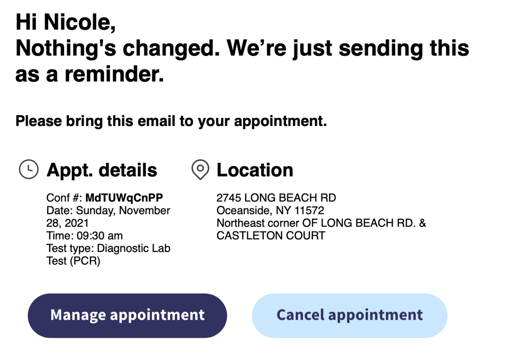 Walgreens - My scheduled covid test for Sunday at 9:30 AM. - Cosmetics & Beauty Supply Near Me - Oceanside, New York Walgreens - My scheduled covid test for Sunday at 9:30 AM. - Cosmetics & Beauty Supply Near Me - Oceanside, New York