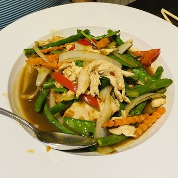 Malakor Thai Cafe - Basil Sauce chicken - Thai Near Me - West Palm Beach, Florida