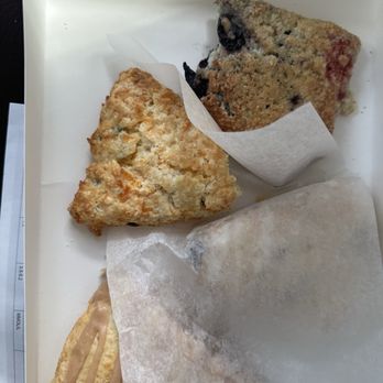 Savannah Scone Company - Blazberry, Jalapeño cheddar, cinnamon roll and almond cherry. - Bakeries Near Me - Savannah, Georgia Savannah Scone Company - Blazberry, Jalapeño cheddar, cinnamon roll and almond cherry. - Bakeries Near Me - Savannah, Georgia
