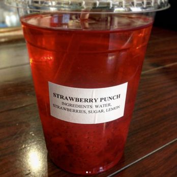 Fat Doughnut - Homemade strawberry punch - Donuts Near Me - Brooklyn, New York