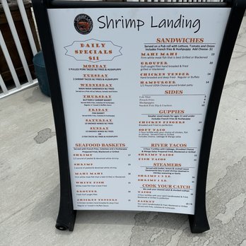 Shrimp Landing - Menu - Seafood Near Me - Crystal River, Florida Shrimp Landing - Menu - Seafood Near Me - Crystal River, Florida