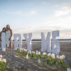 Pop Flair Balloon Decor - Proposal package #1- 100 stems, 20 candles, and marquee letters