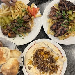 Hummus and Lamb, Shish Kabob, Lamb Chops Hummus and Lamb, Shish Kabob, Lamb Chops