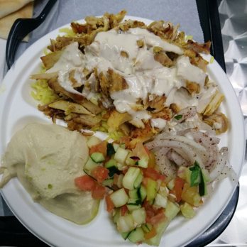 Falafel Cafe - Chicken shawarma plate - Falafel Near Me - Birmingham, Alabama
