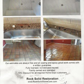 Rock Solid Restoration - Company flyer listing guarantee - Refinishing Services Near Me - Paso Robles, California