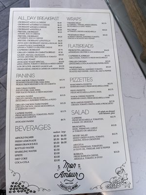 Menu photo 1 Mon Amour Coffee & Wine Bar Yonkers, NY Menu photo 1 Mon Amour Coffee & Wine Bar Yonkers, NY