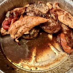 Lubrano's 36 - Chicken Scarpariello - take out, half plated, remaining amount