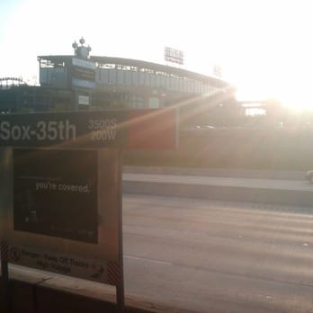Rate Field - Approaching the park on the red line as the sun sets. - Stadiums & Arenas Near Me - Chicago, Illinois Rate Field - Approaching the park on the red line as the sun sets. - Stadiums & Arenas Near Me - Chicago, Illinois