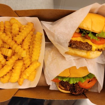 Shake Shack Waverly Place - ShackBurger 'Shroom Burger Fries - Fast Food Near Me - Cary, North Carolina