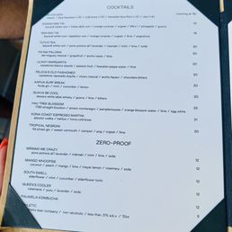 Drink menu (September 2026) Drink menu (September 2026)