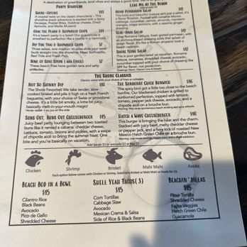 The Shore Kitchen + Bar - Menu - American Near Me - San Clemente, California