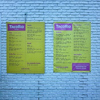 TacoRio - Menu - Tacos Near Me - Chicago, Illinois TacoRio - Menu - Tacos Near Me - Chicago, Illinois