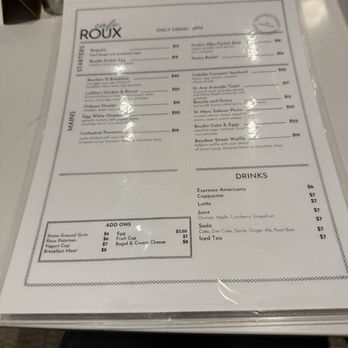 Roux on Orleans - Menu - Breakfast & Brunch Near Me - New Orleans, Louisiana Roux on Orleans - Menu - Breakfast & Brunch Near Me - New Orleans, Louisiana