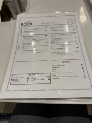 Menu photo 2 Roux on Orleans New Orleans, LA Menu photo 2 Roux on Orleans New Orleans, LA