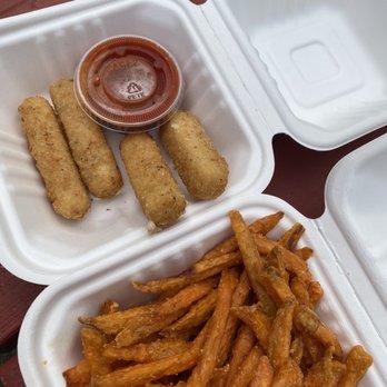 Deckers Dairy Bar And Grill - fries and ketchup - Bars Near Me - Cornwall, Prince Edward Island