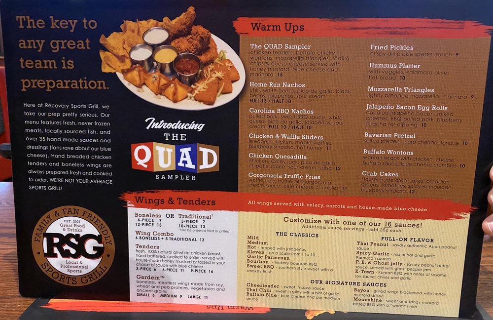 Recovery Sports Grill Takeout Delivery 78 Photos 126 Reviews American Traditional 109 Han Ln Westampton Nj Restaurant Phone Number Yelp - Fansrave Round Table Vacaville Ca