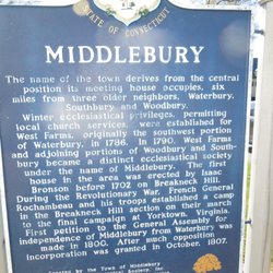 Middlebury Historical Marker