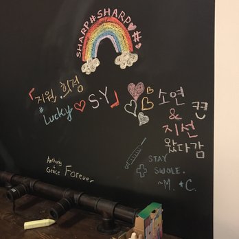 Sharp Specialty Coffee - Chalk wall - Coffee & Tea Near Me - Los Angeles, California Sharp Specialty Coffee - Chalk wall - Coffee & Tea Near Me - Los Angeles, California