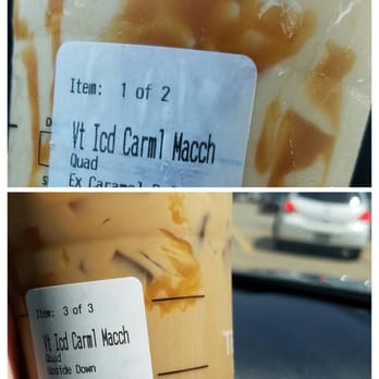 Starbucks - Asked for a quad shot and is stirred up well but it's very light tastes like only 2 shots.bottom photo IS 4 shots correctly - Coffee & Tea Near Me - Texas City, Texas Starbucks - Asked for a quad shot and is stirred up well but it's very light tastes like only 2 shots.bottom photo IS 4 shots correctly - Coffee & Tea Near Me - Texas City, Texas