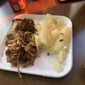 El Coquito - Pernil con yuca / pork with yuca - Ice Cream & Frozen Yogurt Near Me - Bridgeport, Connecticut