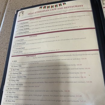 Gojo Ethiopian - Menu - Ethiopian Near Me - Nashville, Tennessee