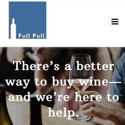 Full Pull Wines - Website landing page