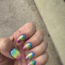 Rainbow nails Rainbow nails