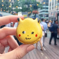 Macaron Parlour At Broadway Bites - Pikachu (Matcha Green Tea) Macaron