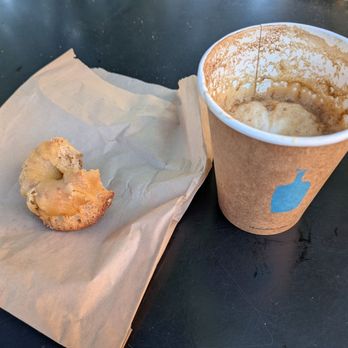 Blue Bottle Coffee - Georgetown - Maple financier and half drank cappuccino (no, she didn't fill it halfway!) - Coffee & Tea Near Me - Washington, DC, District of Columbia Blue Bottle Coffee - Georgetown - Maple financier and half drank cappuccino (no, she didn't fill it halfway!) - Coffee & Tea Near Me - Washington, DC, District of Columbia