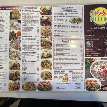 Pho Phu Linh - Menu - Vietnamese Near Me - Skokie, Illinois