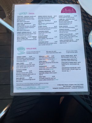 Menu photo 1 Sambal Irvington, NY