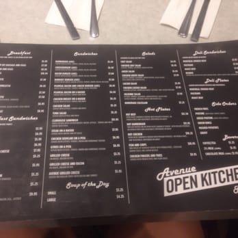 Avenue Open Kitchen - Menu - Diners Near Me - Toronto, Ontario