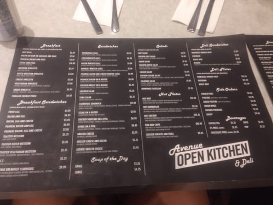 Menu photo 6 Avenue Open Kitchen Toronto, ON