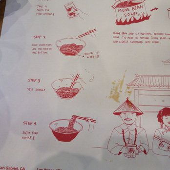 MIAN - Table mat. - Szechuan Near Me - Rowland Heights, California