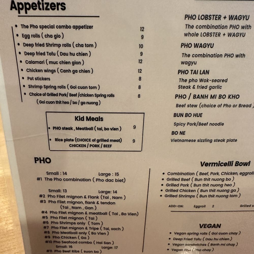 The Pho - Menu - Vietnamese Near Me - Manteca, California The Pho - Menu - Vietnamese Near Me - Manteca, California